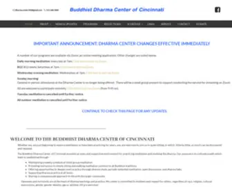 Cincinnatidharma.org(Buddhist Dharma Center of Cincinnati) Screenshot