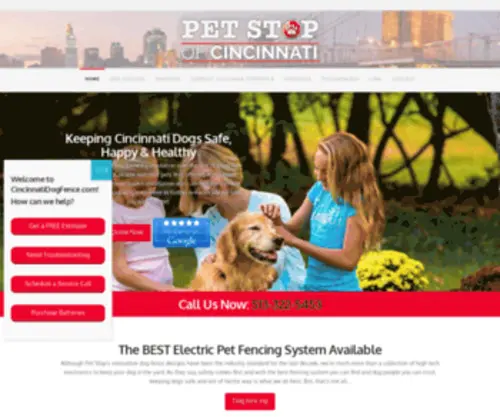 Cincinnatidogfence.com(Ohio Pet Containment Systems) Screenshot