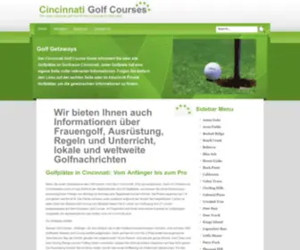 Cincinnatigolfcourseguide.com(Cincinnati Golf Courses) Screenshot