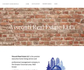 Cincinnatihomerentals.com(Visconti Real Estate LLC) Screenshot