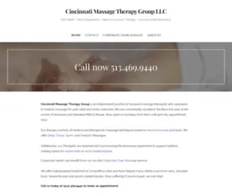 Cincinnatimassagetherapygroup.com(Call now 513.469.Cincinnati Massage Therapy Group LLC) Screenshot