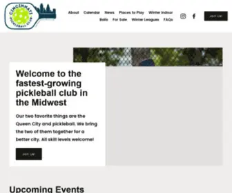 Cincinnatipickleballclub.com(Cincinnati Pickleball Club) Screenshot