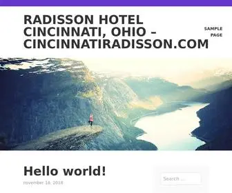 Cincinnatiradisson.com(Radisson Hotel Cincinnati) Screenshot