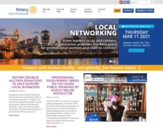 Cincinnatirotary.org(Rotary Club of Cincinnati) Screenshot