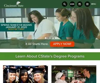 Cincinnatistate.edu(Cincinnati State) Screenshot