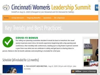 Cincinnatiwomenleaders.org(Cincinnati Womens Leadership Summit) Screenshot
