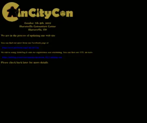Cincitycon.com(Cincitycon) Screenshot