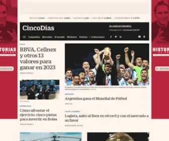 Cincodias.com(Cinco Días) Screenshot