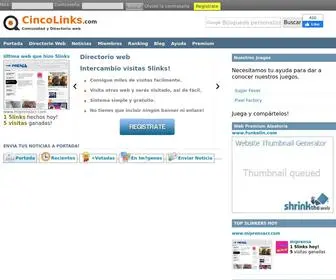 Cincolinks.com(Directorio web Cincolinks) Screenshot