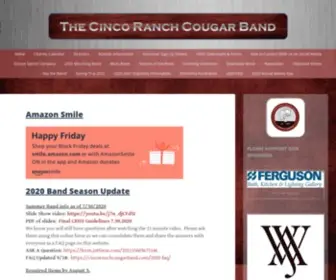 Cincoranchcougarband.com(Cinco Ranch Cougar Band) Screenshot