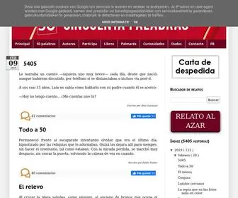 Cincuentapalabras.com(Cincuenta palabras) Screenshot
