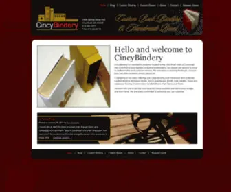 Cincybindery.com(Cincy Bindery) Screenshot