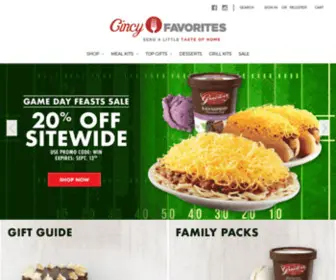Cincyfavorites.com(Order your Cincinnati Favorites brands online) Screenshot