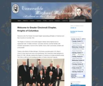 Cincykofc.org(Greater Cincinnati Chapter) Screenshot