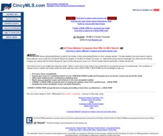 Cincymls.com(Multiple Listing Service of Greater Cincinnati) Screenshot