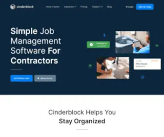 Cinderblock.com(Quality Band and Musician Merchandising) Screenshot