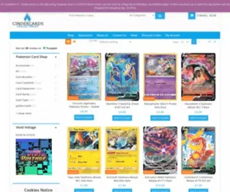 Cindercards.com(Buy Pokemon Cards) Screenshot