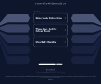 Cinderella-Kindermode.de(cinderella kindermode) Screenshot