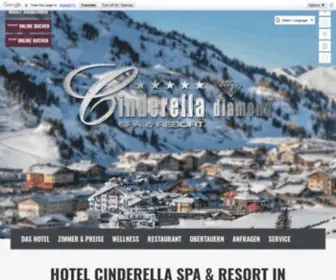 Cinderella-Obertauern.at(Das Sporthotel Cinderella Spa & Resort) Screenshot