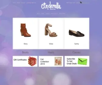 Cinderellaofboston.com(Women's Petite Shoes and Small Shoe Sizes) Screenshot
