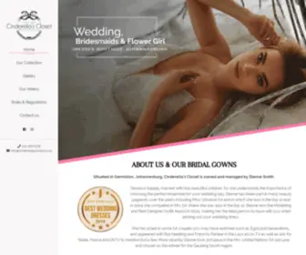 Cinderellascloset.co.za(Bridal Gowns In Johannesburg) Screenshot