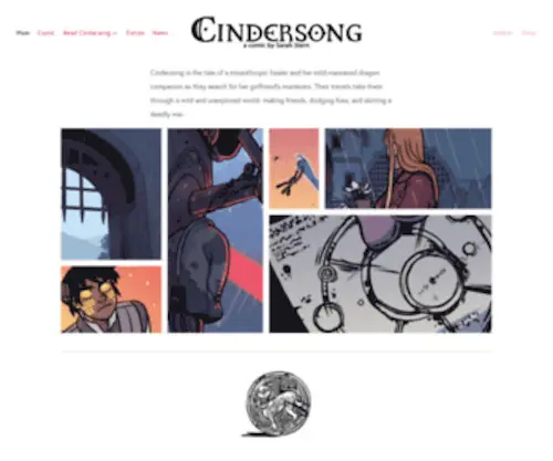 Cindersong.com(Cindersong) Screenshot
