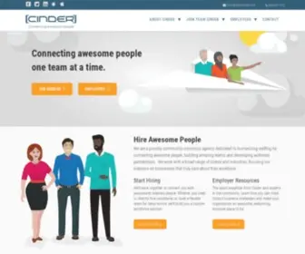 Cinderstaffing.com(Team Cinder) Screenshot