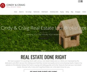 Cindyandcraig.ca(Cindy & Craig Real Estate) Screenshot