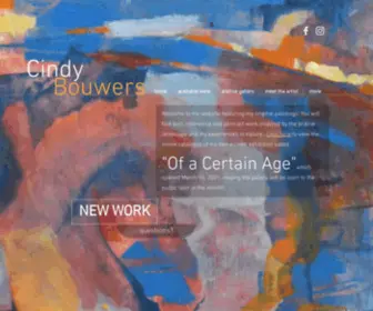 Cindybouwers.com(Canadian Fine Artist Painter) Screenshot