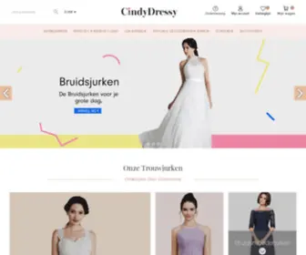 Cindydressy.nl(Goedkoop Bruidsjurken) Screenshot