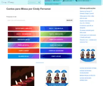 Cindyferrarezi.com(Cantos para Missa por Cindy Ferrarezi) Screenshot