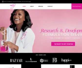 CindyjLabs.com(Cindy J Cosmetic Labs) Screenshot