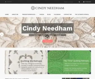 Cindyneedham.com(Cindy Needham Quilting Instructor) Screenshot