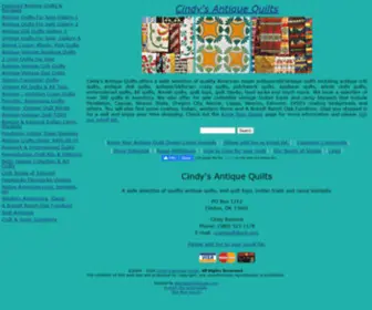 Cindysantiquequilts.com(Cindys Antique Quilts) Screenshot