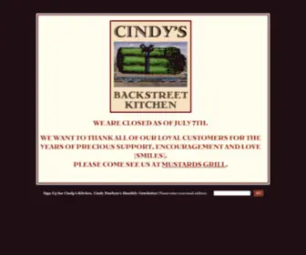 Cindysbackstreetkitchen.com(Kitchen Everyday Ideas) Screenshot