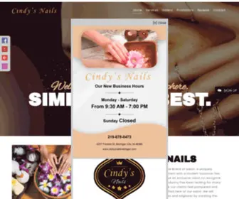 Cindysnailsmichigan.com(Nail Salon) Screenshot