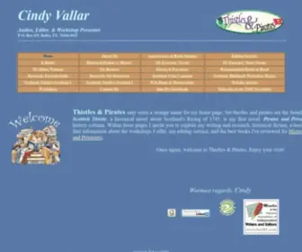 Cindyvallar.com(Welcome page for Cindy Vallar) Screenshot