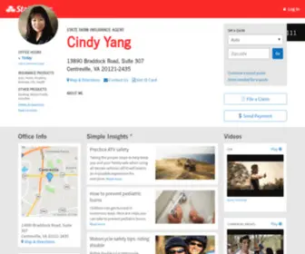 Cindyyanginsurance.com(State Farm Insurance Agent Cindy Yang in Centreville VA) Screenshot