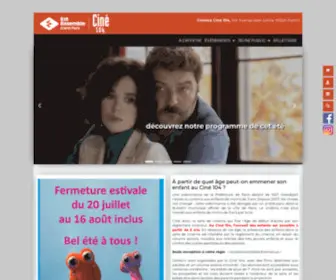 Cine104.fr(Cinéma) Screenshot