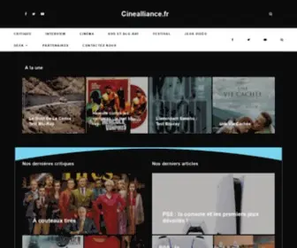 Cinealliance.fr(Est le premier site indépendant sur l'actualité du Cinéma) Screenshot