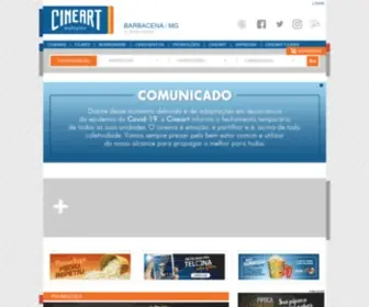 Cineart.com.br(Cineart Multiplex) Screenshot