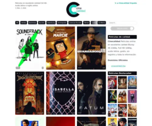 Cinecalidad.foo(CINECALIDAD OFICIAL) Screenshot