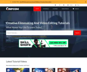 Cinecom.info(Filmmaking And Adobe Video Editing Tutorials) Screenshot