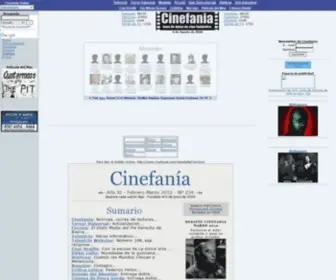 Cinefania.com(Página Principal) Screenshot