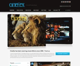 Cinefex.com(Visual Effects Magazine) Screenshot