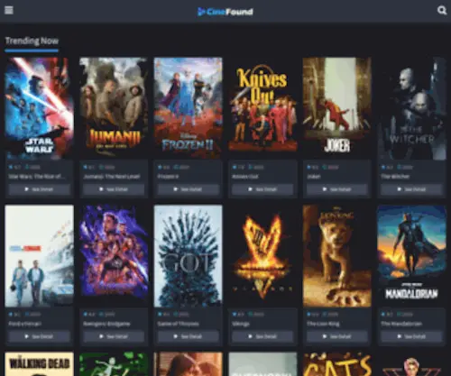 Cinefound.com(Trending Movies and TV Shows Online) Screenshot