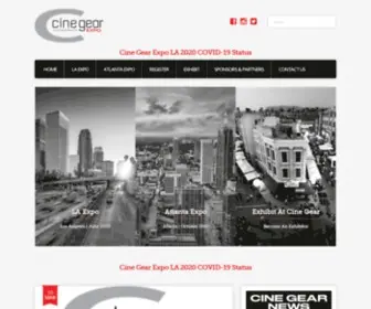 Cinegearexpo.com(Cine Gear Expo) Screenshot