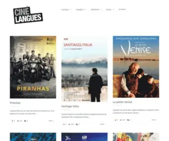 Cinelangues.com(Intégrez le cinéma dans l’apprentissage des langues latines) Screenshot