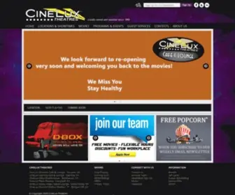 Cineluxtheatres.com(Cinelux Theatres) Screenshot
