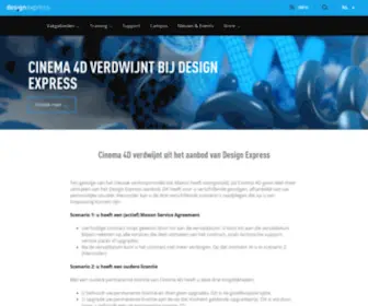 Cinema4D.be(Design Express empowering your design) Screenshot